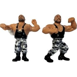 WWF Hasbro: Bushwackers Butch & Luke Tag Team Figures, 1991, VTG, WWE
